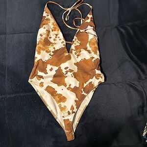 Cow Print bodysuit size small